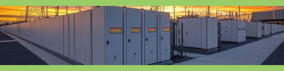 energy storage system at night