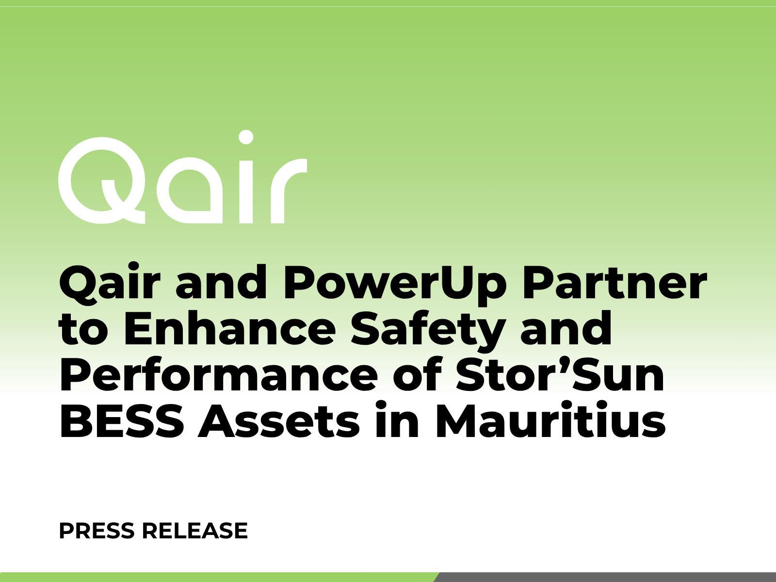 Qair et PowerUp s'associent pour améliorer la sécurité et les performances des installations BESS de Stor’Sun à l'île Maurice